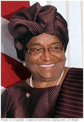 ▲ 엘렌 존슨 설리프 라이베리아 대통령. 아프리카의 첫 여성 대통령으로 2011년 노벨평화상을 받았다.