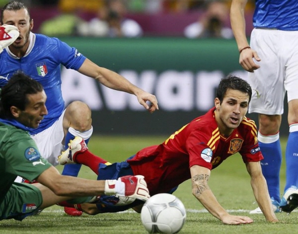 ▲ 유로2012 결승전 스페인 이탈리아 전