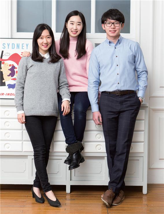왼쪽부터 김혜연, 이은혜, 송도현