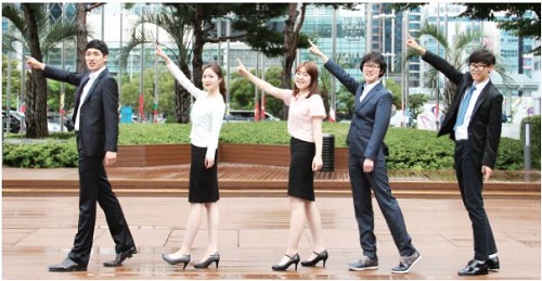 피지 프로젝트에 함께한 팀원들. 왼쪽부터 방준혁, 전희원, 김민주, 김태엽, 전성현