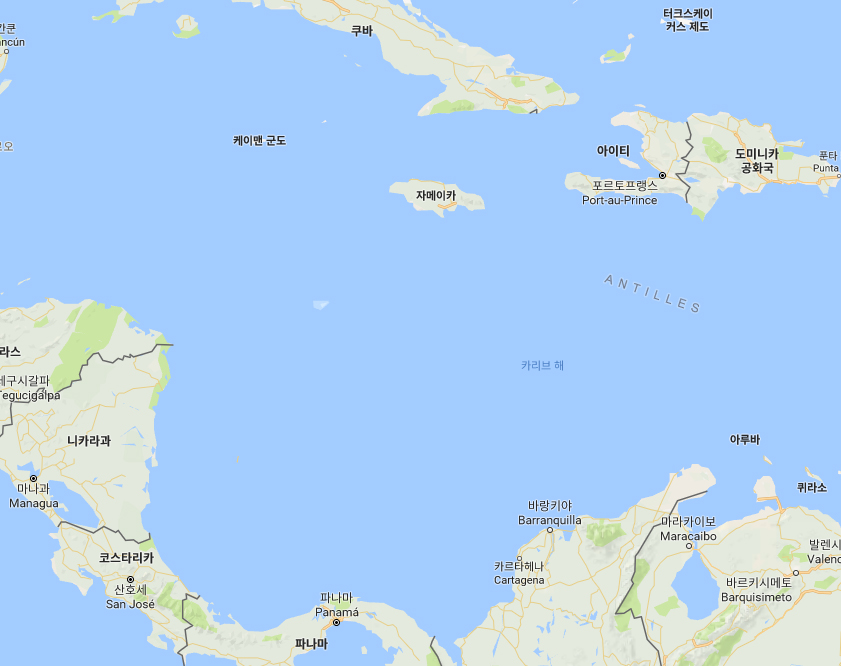 카리브해 연안국(이미지 google지도)