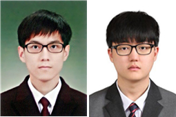 이희준(동안고등학교 2학년, 사진 좌)‧함종현(한국디지털미디어고등학교 2학년) 학생.