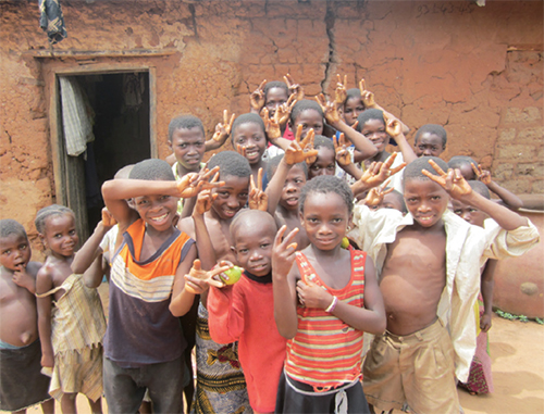 토고의 천진난만한 아이들