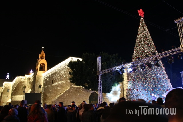 예수탄생교회 건너편 광장에서는 해마다 크리스마스를 기념해 성탄전야제가 열린다.  (사진 장주현 글로벌리포터)