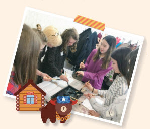 한국 문화를 소개하는 ‘코리아 캠프’에서 참가자들에게 붓글씨를 소개했다.