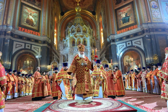 러시아 정교회의 부활절 미사 모습ⓒ모스크바정교회 공식 홈페이지