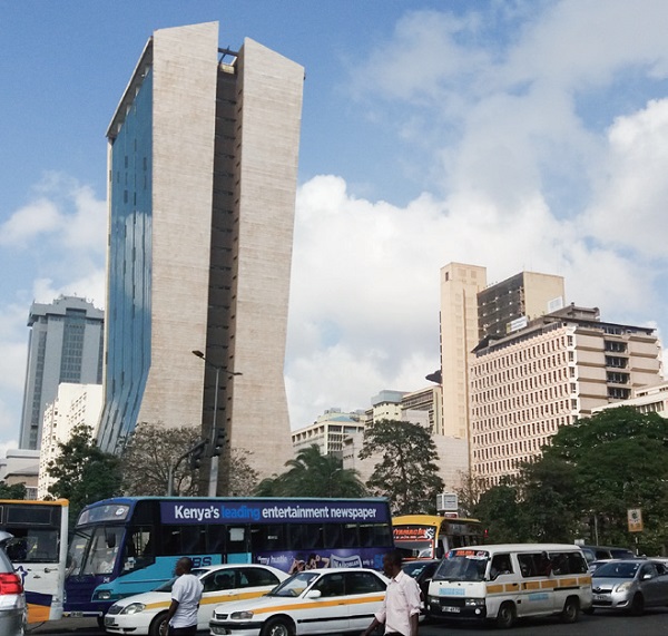 발전한 대도시 케냐 수도 나이로비