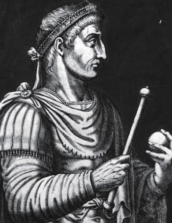 기독교의 세속화와 부패는 의외로 기독교가 공인된 후 급속화되었다. 위 인물은 기독교를 박해에서 풀어준 콘스탄티누스 황제.