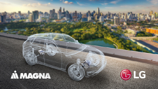 LG전자가 세계 3위의 자동차 부품 업체 마그나 인터내셔널과 전기차 파워트레인 분야 합작법인을 설립한다.
