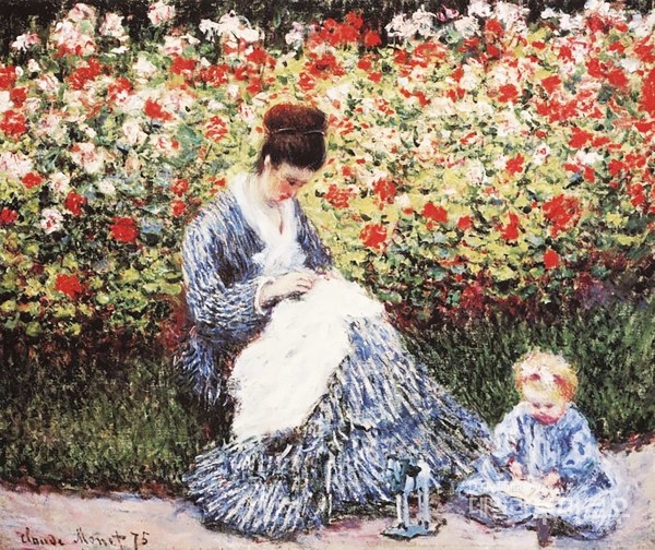 ⓒ클로드 모네,Camille Monet and Child in a Garden, 1875