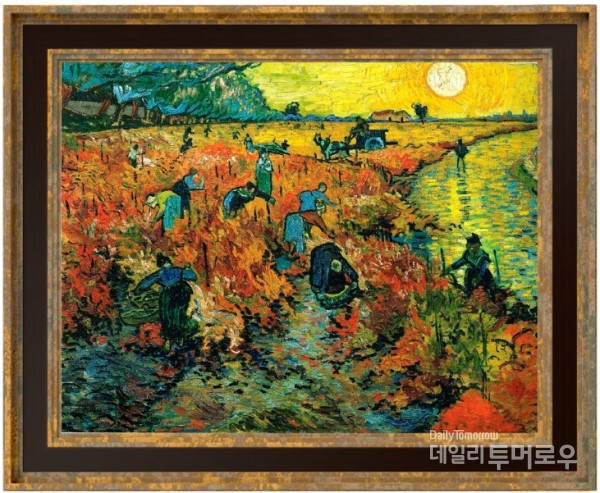 ‘붉은 포도밭’, 1888년, 캔버스에 유채, 러시아 모스크바 푸슈킨 미술관 소장. 사진 위키아트