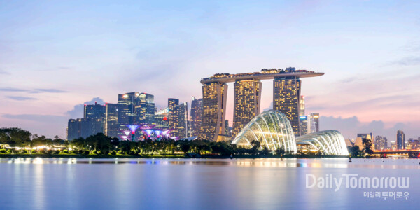 싱가포르의 랜드마크 ‘마리나 베이 샌즈 호텔’ 전경.(사진 프리픽)