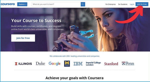 2012년 스탠포드대학 컴퓨터과학과 교수진이 만든 ‘Coursera’라는 에듀테크 모델이다. 사진제공 coursera