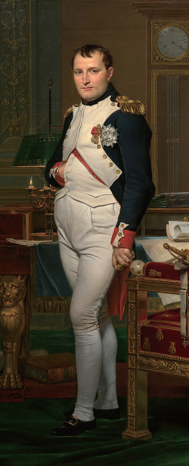 나폴레옹 보나파르트. 프랑스 혁명 시기에 벌어진 전쟁에서 큰 공을 세우고 쿠테타를 통해 제1통령이 된 후, 황제에 즉위했다. 사진출처 위키피디아