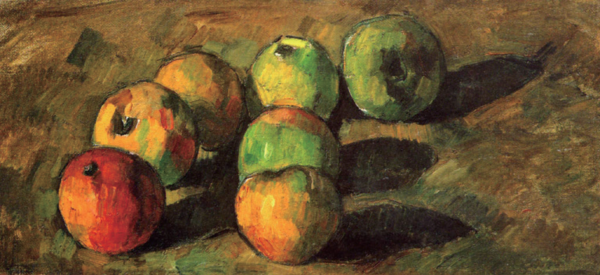 ‘일곱 개의 사과가 있는 정물화’, 1878년, 캔버스에 오일, 17X36cm, 케임브리지 피츠윌리엄박물관 소장. 사진 위키아트
