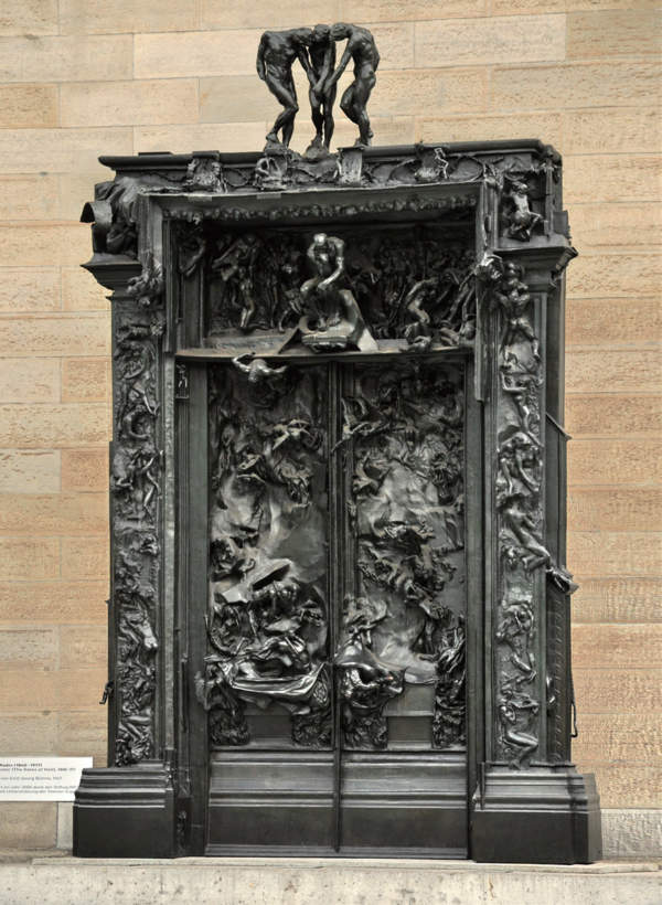 ‘지옥의 문’, 1880~1917년, 브론즈, 400×635×94㎝, 취리히 쿤스트하우스 소장. 사진 위키아트