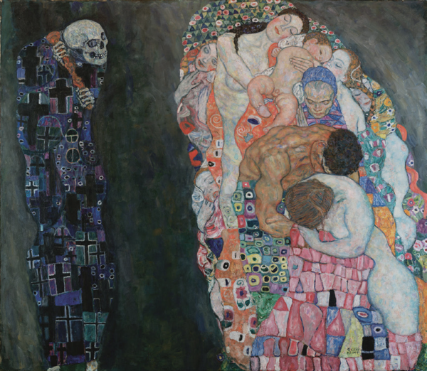 ‘죽음과 삶’, 1915, 캔버스에 오일, 180x200cm, 빈 레오폴트미술관 소장. 사진 위키피디아